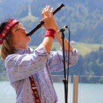 Oliver Marti, Blockfloete, Trudi Lauper's Musik Stubeta, REGA-Text-TV und Radio Kaiseregg, Hostellerie am Schwarzsee, Plaffeien,Interview mit Guido, Juli 2013.